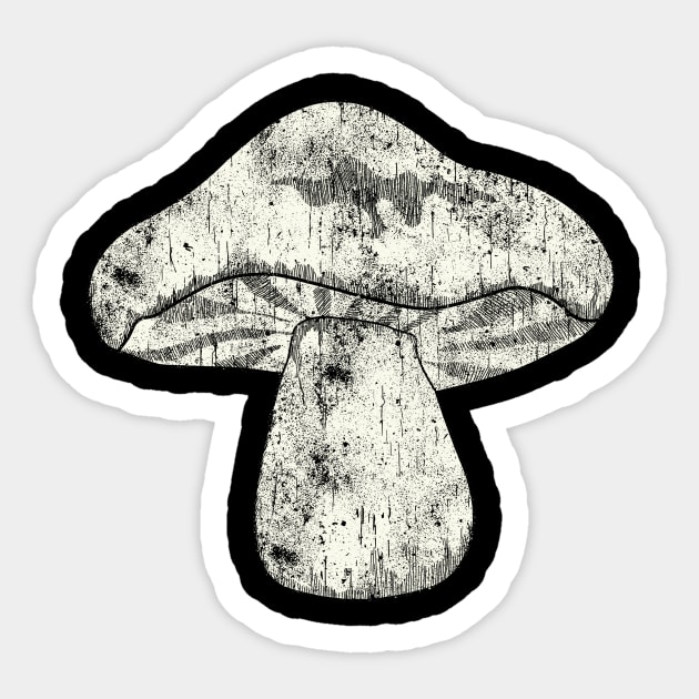 vintage mushroom Sticker by theglaze